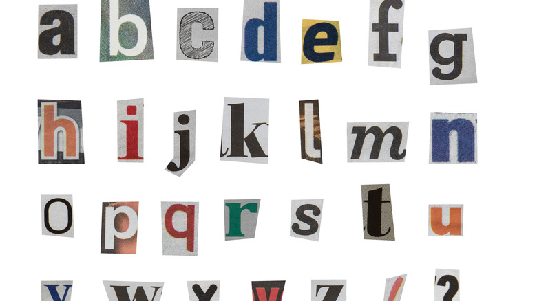 lowercase letters