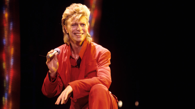 David Bowie smiling