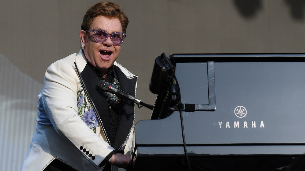 Elton John on stage