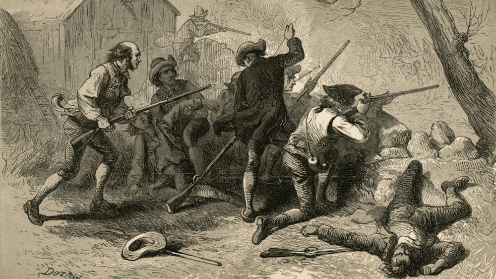 soldiers in battle