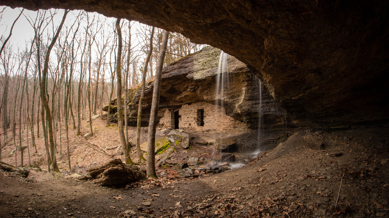 cave entrance in Devil's Den state park, Arkansas