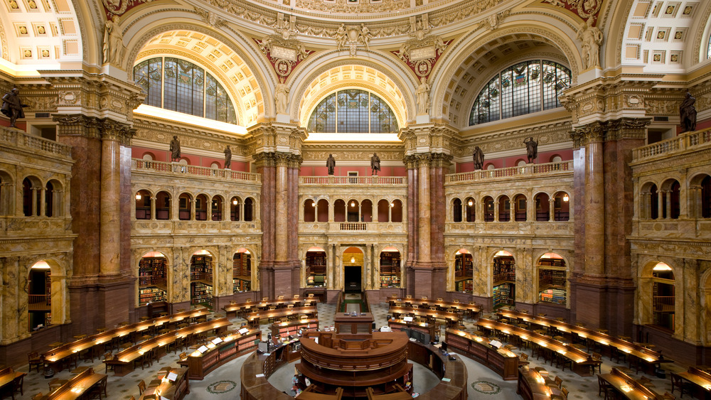  Main Reading Room of the Library of Congress in the Thomas Jefferson Building