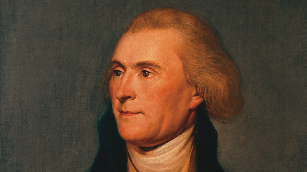 Portrait of Thomas Jefferson which hangs in the Thomas Jefferson State Reception Room on the 8th floor of the main U.S. Department of State building in Washington, D.C.