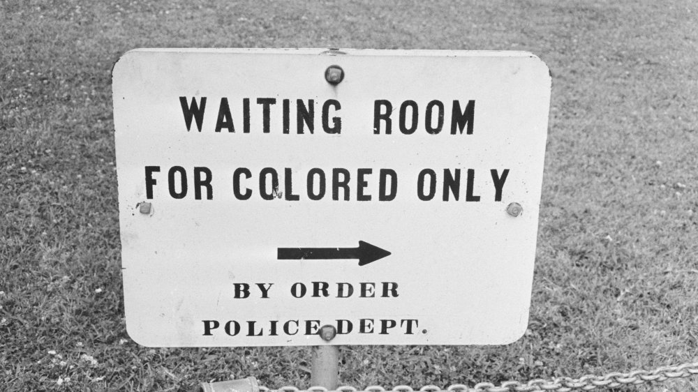 A street sign during segregation