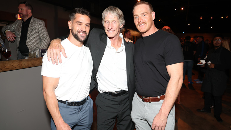 Ross, Kevin, and Marshall Von Erich posing
