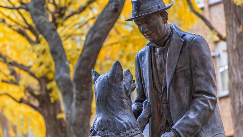 Statue of Hachiko and Ueno