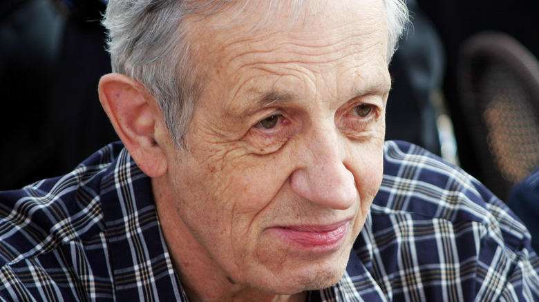 Mathematician John Nash in plaid