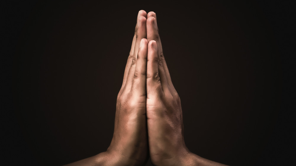 Hands in prayer