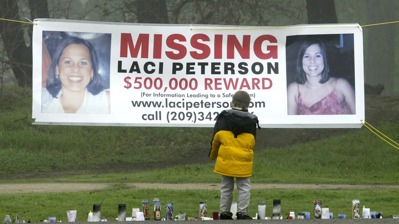 Laci Peterson missing person sign