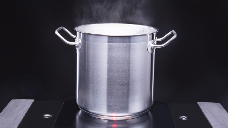 Large pot on stove