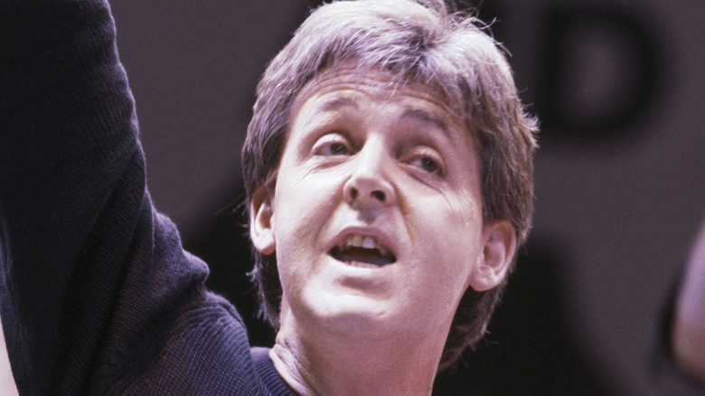 Paul McCartney looking desperate at Live Aid