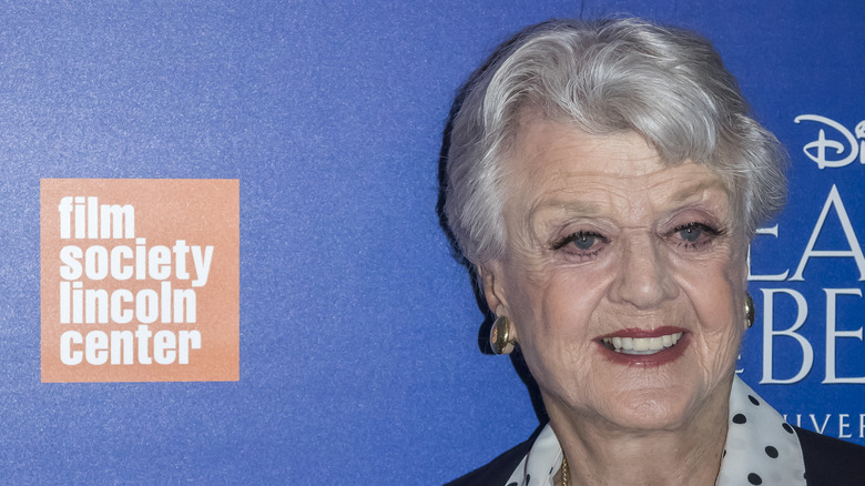 Angela Lansbury smiling and gesturing