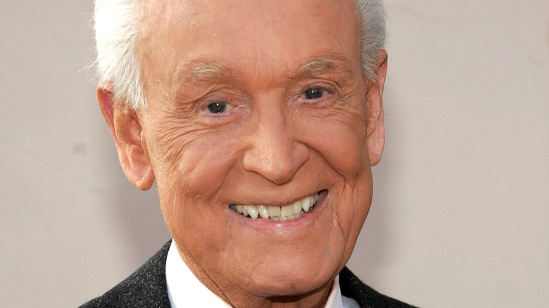 Bob Barker smiling in black suit