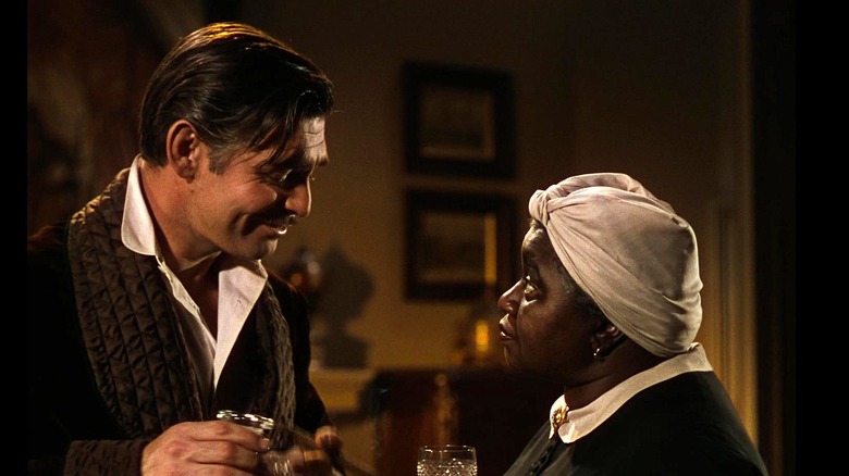 Clark Gable and Hattie McDaniel in Gone with the Wind
