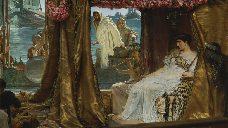 The meeting of Antony and Cleopatra
