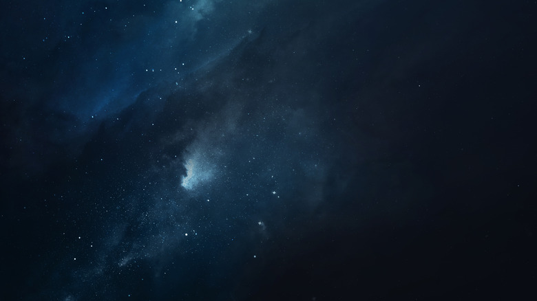 The dark expanse of space
