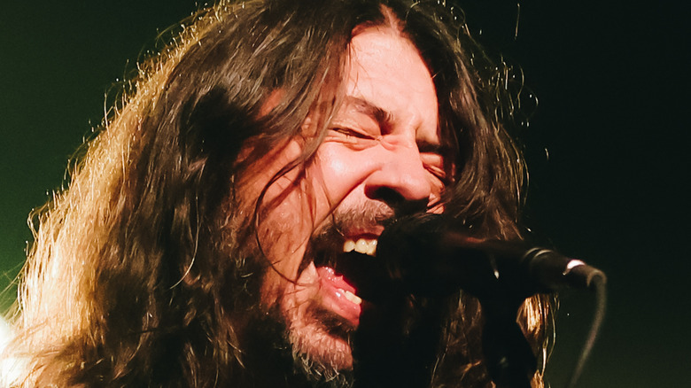 Dave Grohl at the microphone