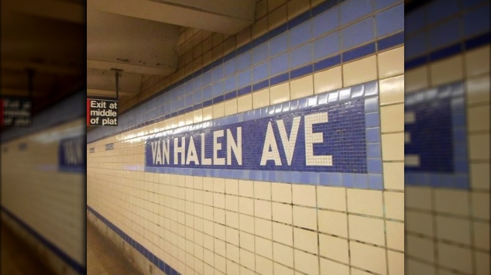 Van Halen subway tribute