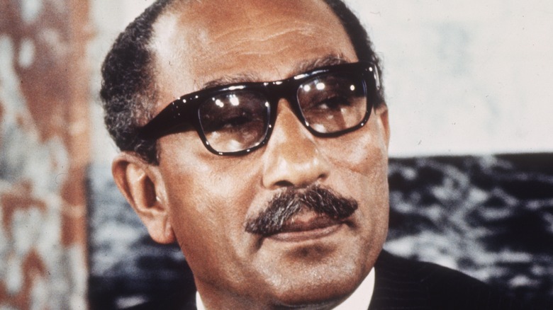 Former Egyptian president Anwar Sadat