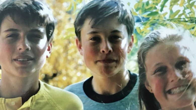 Elon Musk and his siblings