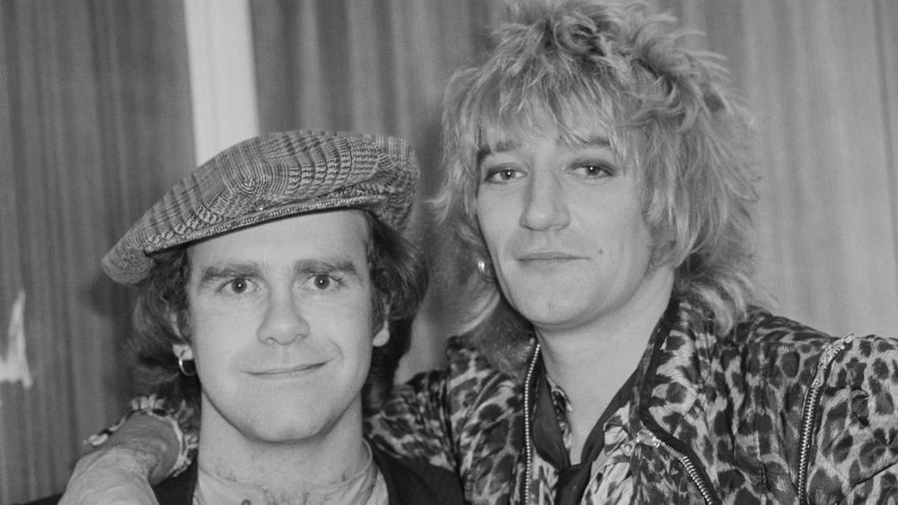 Elton John and Rod Stewart in 1978