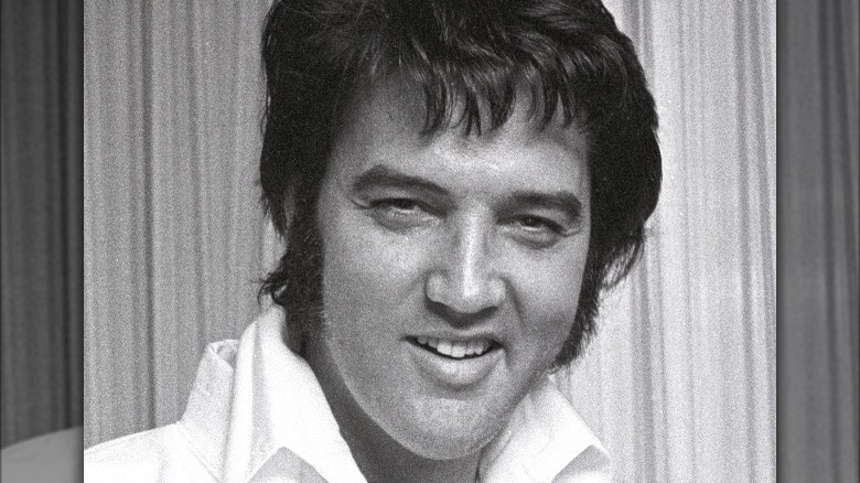 Elvis Presley smiling