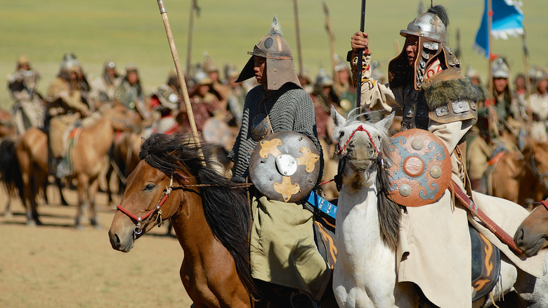 Mongol warriors