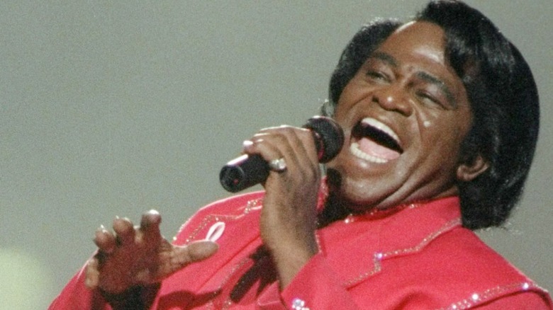 James Brown on stage