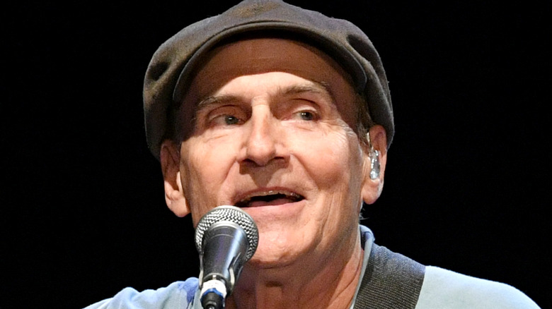 James Taylor on stage