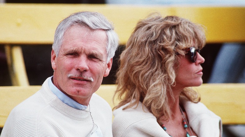 jane fonda and ted turner in 1990