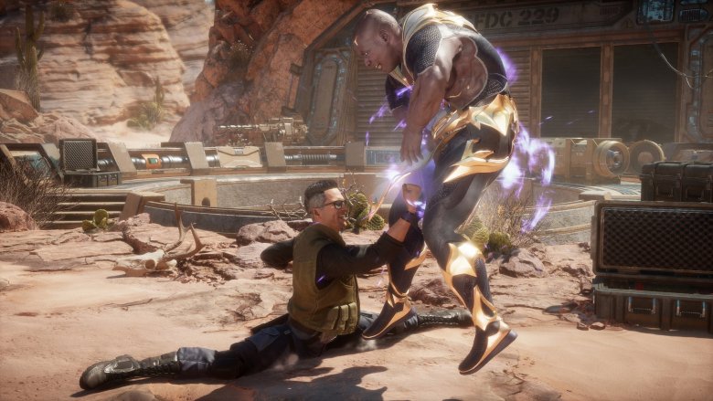 Johnny Cage nut shot Mortal Kombat 11