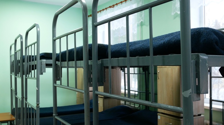 Empty Army barracks