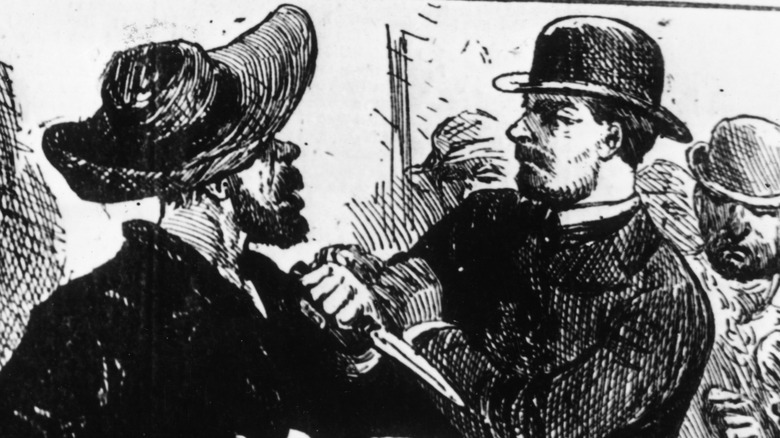 1889 depiction of Jack the Ripper