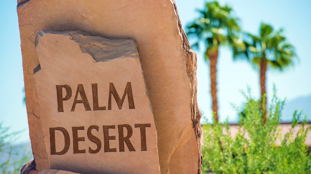 Signage for Palm Desert California
