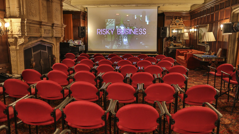 movie screening at playboy mansion