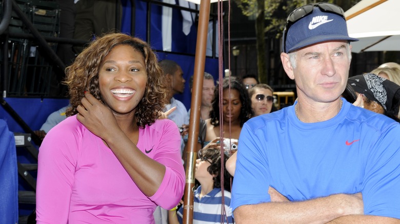 Serena Williams and John McEnroe in 2009 