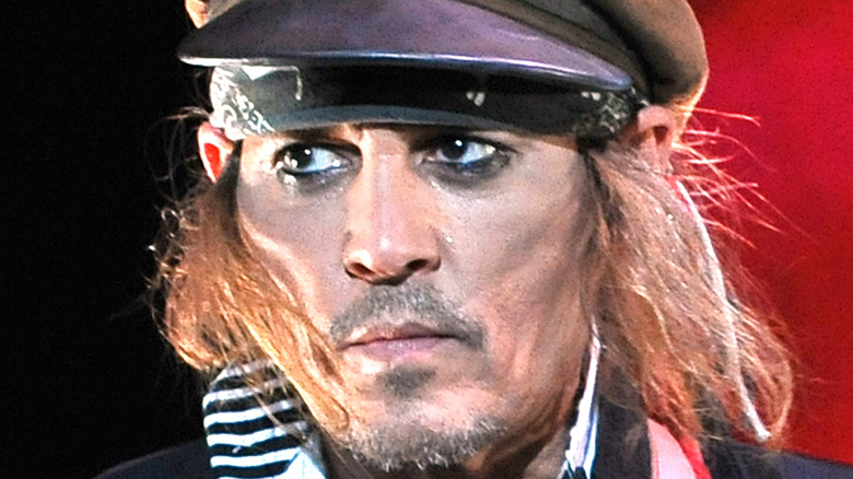 Johnny Depp wearing a hat