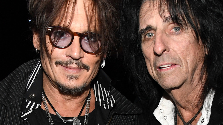 Johnny Depp and Alice Cooper