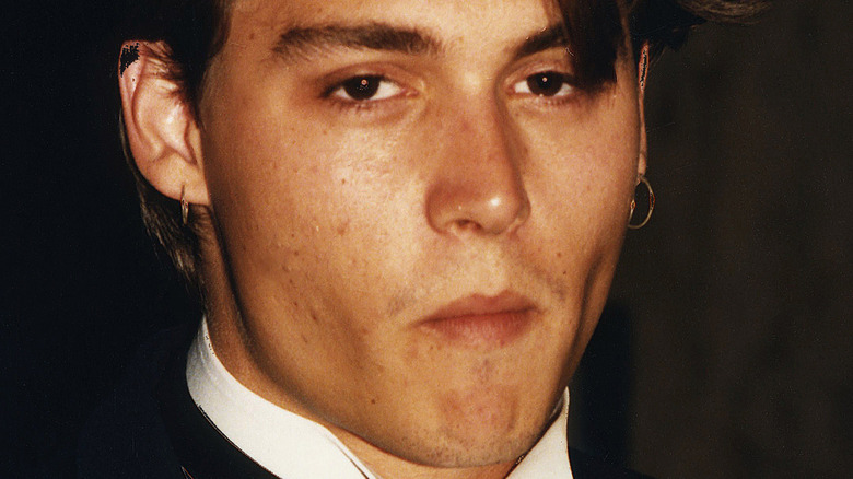 Young Johnny Depp bow tie