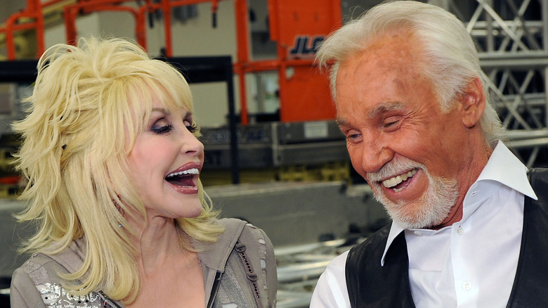 kenny rogers and dolly parton laughing together