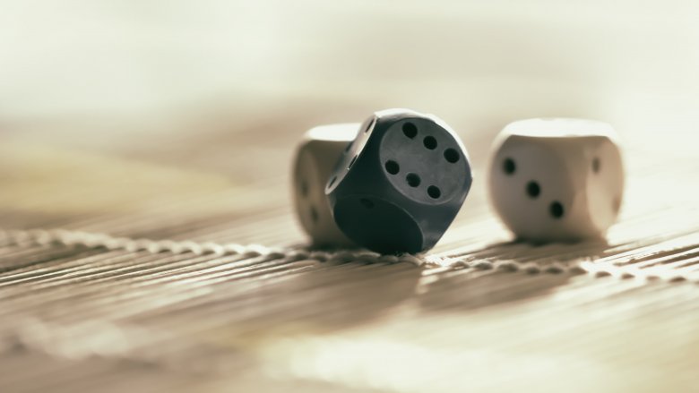 dice on table