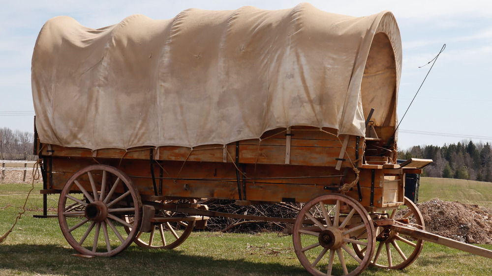 Frontier covered wagon