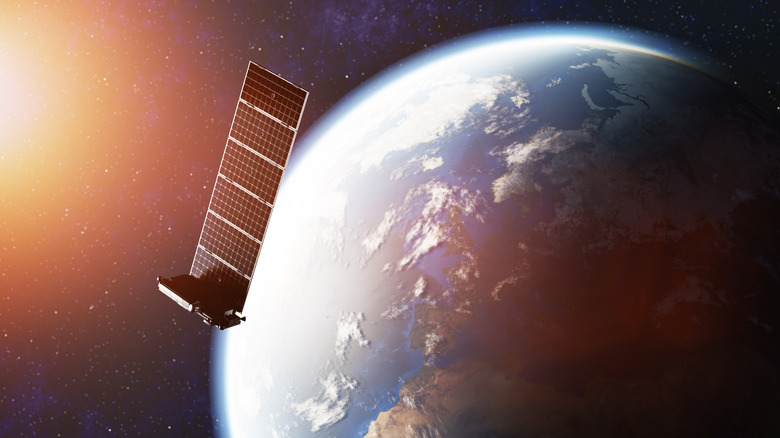 Satellite in orbit