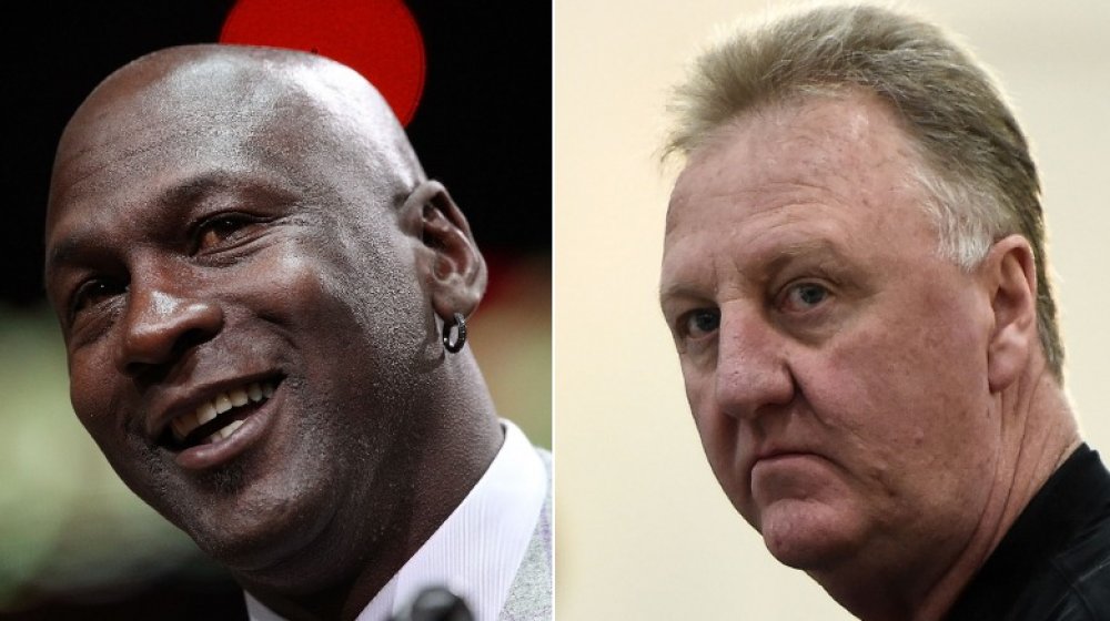 Michael Jordan and Larry Bird