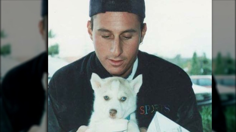 Ron Goldman with puppy