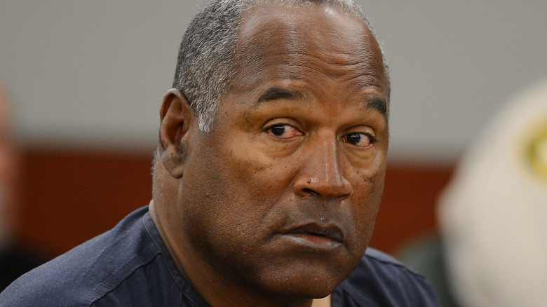 OJ Simpson eyebrows raised