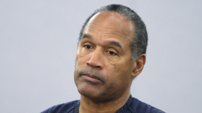 OJ Simpson looking down