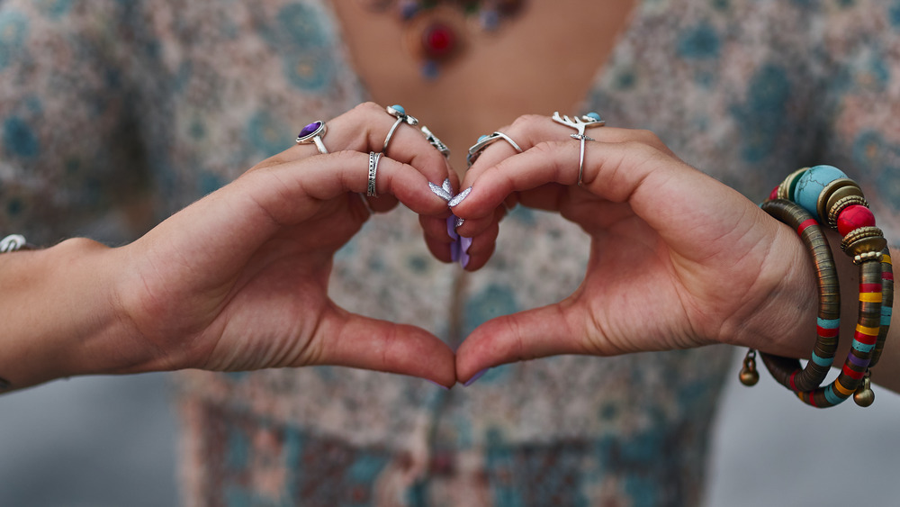 Boho hippie love sign