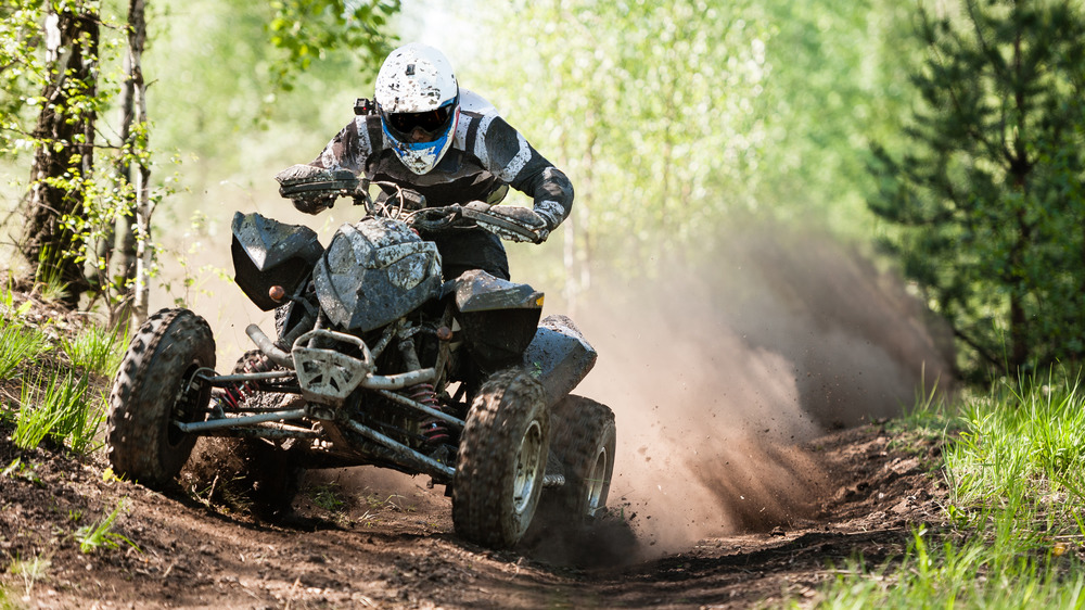 Guy riding a quad