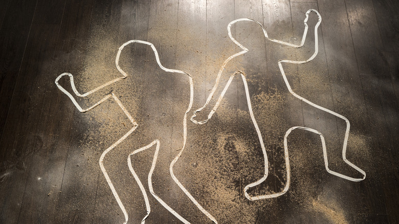murder chalk outlines